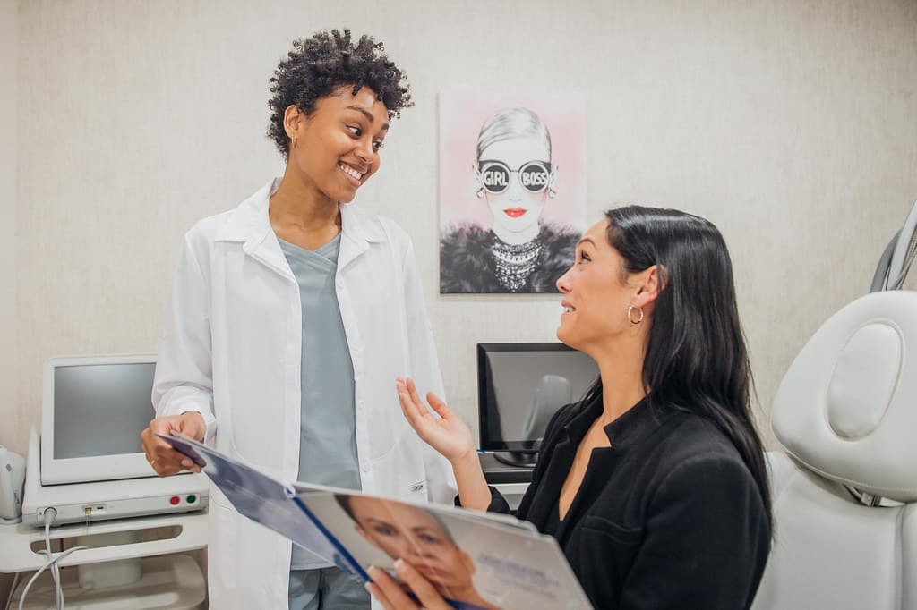 Doctor consulting with a patient