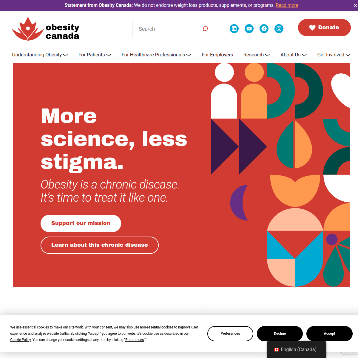 Obesity Canada website preview